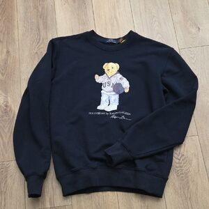 Polo by Ralph Lauren Navy Bear Crewneck Sweater